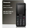 KX-TU260EXB 4G Seniorentelefoon met Grote Knoppen en SOS-functie - Zwart, 2,4 inch