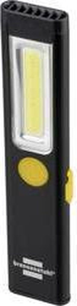 Brennenstuhl Led-zaklamp met accu, PL 200 A/ledlamp met COB-led, 200 lm, inclusief USB-oplaadkabel, tot 12 uur verlichtingsduur, COB met magneet en clip
