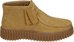 CLARKS Torhill Moss - Dames Veterschoenen - Nubuck - Cognac