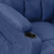 vidaXL Fauteuil verstelbaar stof blauw