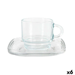 Set van 6 kopjes met schotel LAV Cozy (6 Stuks)