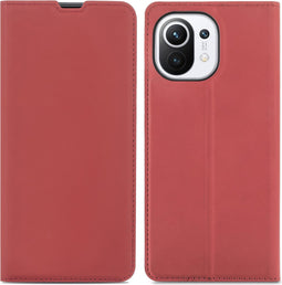 iMoshion Hoesje Geschikt voor Xiaomi Mi 11 Hoesje Met Pasjeshouder - iMoshion Slim Folio Bookcase - Rood