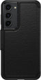 Otterbox Galaxy S23+ - Strada-hoesje - Schokbestendig lederen folio met kaarthouder - Zwart