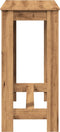 vidaXL - Bartafel - 102x50x103,5 - cm - bewerkt - hout - artisanaal - eikenkleurig