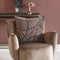 Riviera Maison Vintage Radar Pillow Cover 50x50 - Polyester, Velvet - Bruin - 50.0x50.0x2.0 cm