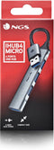 NGS IHUB4 MICRO USB 3.2 Gen 1 (3.1 Gen 1) Type-A 5000 Mbit/s Zilver