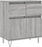 vidaXL - Dressoir - 60x35x70 - cm - bewerkt - hout - grijs - sonoma - eikenkleurig