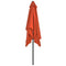 vidaXL - Parasol - met - metalen - paal - 300x200 - cm - terracotta