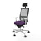 Bureaustoel met hoofdsteun Piqueras y Crespo 4B026N1 Paars