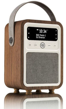 View Quest Monty - Retro Wekkerradio - DAB+ Bluetooth - Walnoot