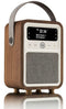 View Quest Monty - Retro Wekkerradio - DAB+ Bluetooth - Walnoot