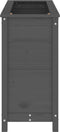 vidaXL - Plantenbak - verhoogd - 119,5x40x78 - cm - massief - grenenhout - grijs