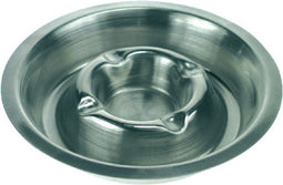 Asbak metaal verchroomd 170mm rvs stapelbaar | 25 stuks
