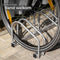 tectake® Fietsenrek voor 3 Fietsen - Stalen Fietsenstandaard - Bevestigbaar aan Vloer en Muur - Geschikt voor Bandbreedte 35-60mm