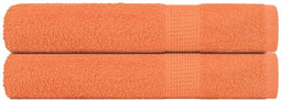 vidaXL - Saunahanddoeken - 2 - st - 80x200 - cm - 360 - g/m² - 100% - katoen - oranje