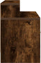 vidaXL - Nachtkastje - met - lade - 51x31x47 - cm - gerookt - eikenkleurig