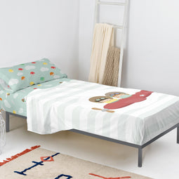 Happy Friday Sheet set 2 pieces Learning to fly 160x270 cm (Single) Multicolor