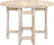 vidaXL - Eettafel - rond - 110x76 - cm - massief - mangohout