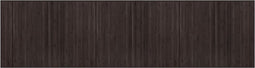 vidaXL - Vloerkleed - rechthoekig - 80x300 - cm - bamboe - donkerbruin