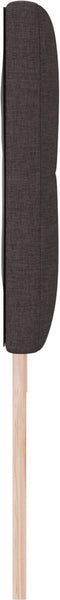 vidaXL - Hoofdbord - Met - Knopplooien - Donkerbruin - 180 - cm - Stof