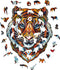 UNIDRAGON Houten Puzzel Voor Volwassenen Dier - Mooie Tijger - 104 stukjes - Small 19x24 cm