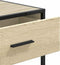 vidaXL - Wandtafel - 90x35x80 - cm - bewerkt - hout - sonoma - eikenkleurig