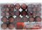 Christmas Gifts Kerstballen Set Koper - 100 Kunststof Kerstballen - Verschillende Afwerkingen - Ø 3/4/6 cm
