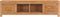 vidaXL - Tv-meubel - 135x30x35 - cm - massief - teakhout