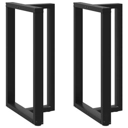 vidaXL - Bartafelpoten - 2 - st - T-vormig - 60x35x(100-101) - cm - staal - zwart