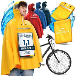 Nextcover Regenponcho NEU - Fietsponcho - AquaShield 2.0 Technologie - Unisex S/M/L