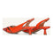 Bibi Lou Pumps - Slingbacks - Blokhak 5 cm - Oranje - Maat 40