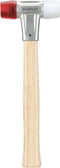 Halder baseplex hamer - nylon/celluloseacetaat - hout - 360gr - 30mm