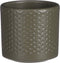 Mica decorations - Era pot rond groen relief h7xd7cm