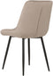 Set van 2 eetkamerstoelen MELROSE Fluweel Taupe