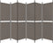 vidaXL - Kamerscherm - met - 6 - panelen - 300x200 - cm - stof - antracietkleurig