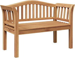 vidaXL - Tuinbank - 120x53.5x85 - cm - Massief - Teakhout