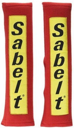 Seat Belt Pads Sabelt SB450040/S Red Velcro (2 uds)