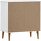 vidaXL - Dressoir - MOLDE - 76,5x40x80 - cm - massief - grenenhout - wit