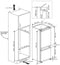 Grundig GKMI25440N - Inbouw Koel-vriescombinatie - 214 liter - 144 cm hoog - 54 cm breed