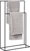 Atmooz - Handdoekenrek Tulia - Badkamer - Staand - Design - Zwart - Hoogte 75cm en 90cm - Metaal
