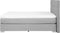 DUCHESS - Boxspring - Lichtgrijs - 160 x 200 cm - Polyester