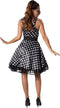 Dressforfun Rockabily Lady XL - Kostuum - Jaren 50 stijl - Zwart met stippen
