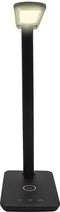Denver LQI-105 - LED bureaulamp - QI oplader - 3 kleuren - 5W - Zwart