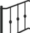 vidaXL - Bedframe - met - hoofd- - en - voeteneinde metaal - zwart - 120x190 - cm