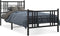 vidaXL - Bedframe - met - hoofd- - en - voeteneinde - metaal - zwart - 100x200 - cm