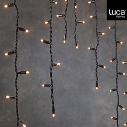 Luca Lighting - Connect 24 icicle warm wit 98 led extra - l200xh100cm - Woonaccessoires en seizoensgebondendecoratie (Europese stekker )