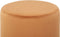 LOVETT - Poef - Oranje - 47 cm - Fluweel