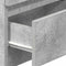 vidaXL - Nachtkastje - met - 2 - lades - 40x33x60 - cm - betongrijs