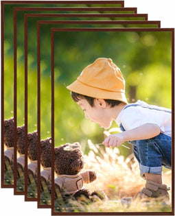 vidaXL - Fotolijsten - 5 - st - voor - wand - of - tafel - 70x90 - cm - MDF - bronskleurig