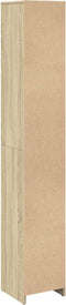 vidaXL - Badkamerkast - 30x30x183,5 - cm - spaanplaat - sonoma - eikenkleurig